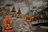 Inle Lake Myanmar. Pindaya, the famous Shwe Oo Min pagoda, a natural cave filled with thousands of gilded Buddha statues.